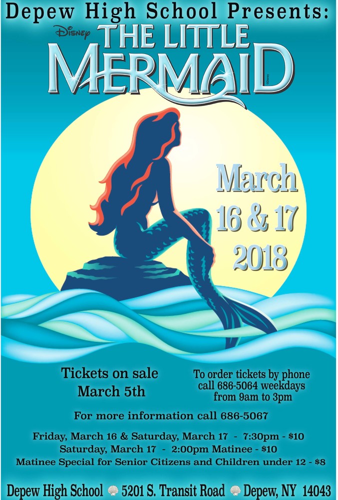 Disney's the Little Mermaid to be put on at Depew High School