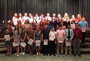National Junior Honor Society New Member Induction and 2-Year Recognition Ceremony