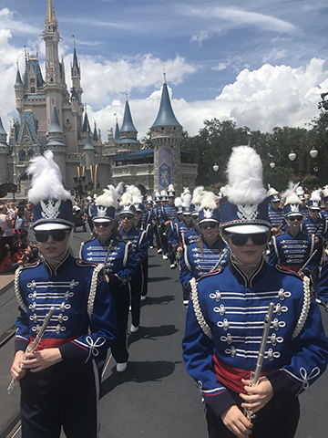 No Rain On High School Marching Band S Disney Parade Depew Union Free School District