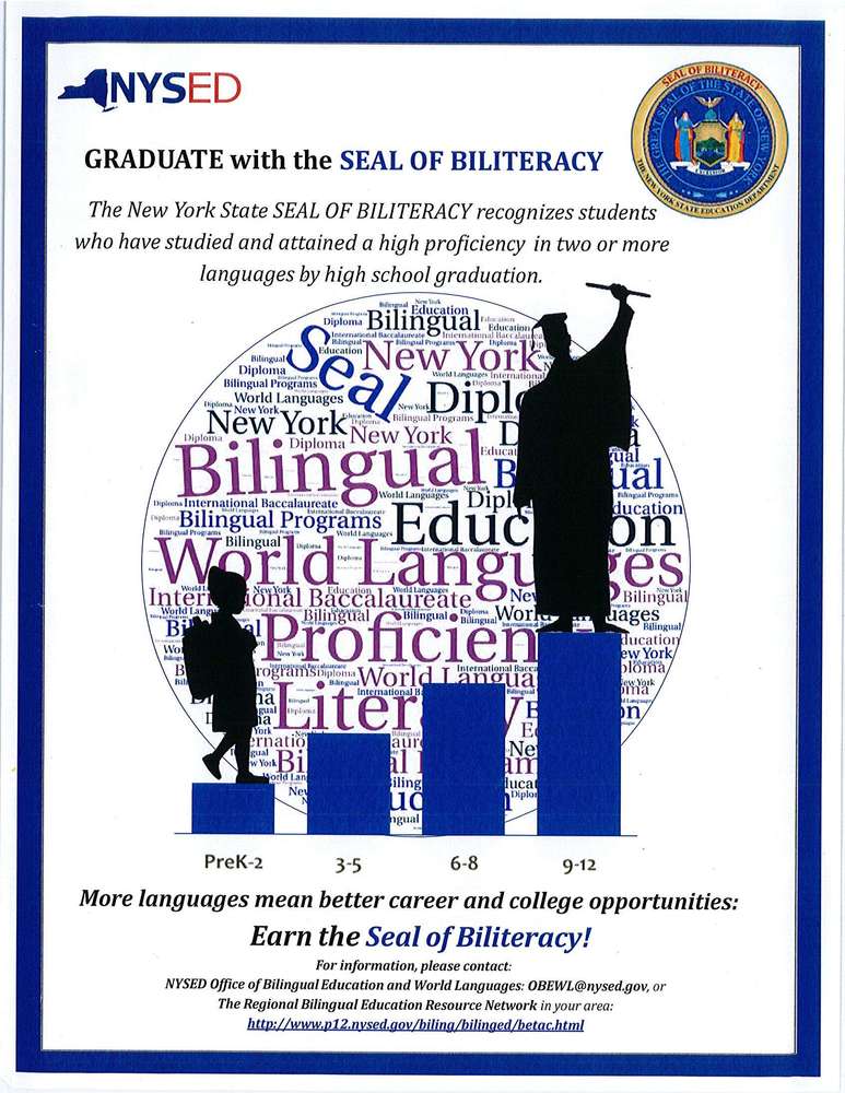 Poster for SEAL of Biliteracy